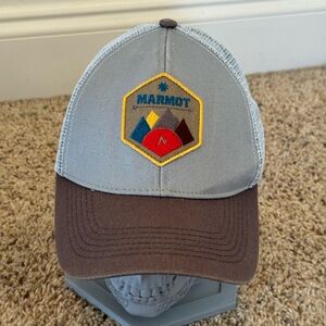 Marmot Gray Hat with Mountain Patch